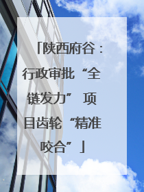 陕西府谷：行政审批“全链发力” 项目齿轮“精准咬合”