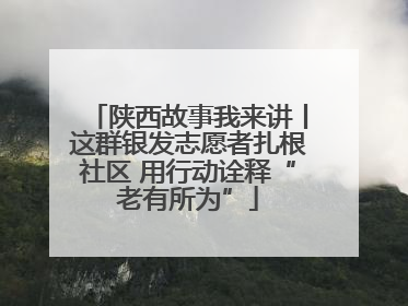 陕西故事我来讲丨这群银发志愿者扎根社区 用行动诠释“老有所为”