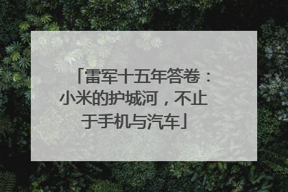 雷军十五年答卷：小米的护城河，不止于手机与汽车