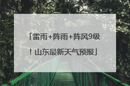 雷雨+阵雨+阵风9级！山东最新天气预报