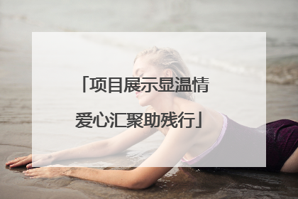 项目展示显温情 爱心汇聚助残行