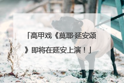 高甲戏《莫耶·延安颂》即将在延安上演！