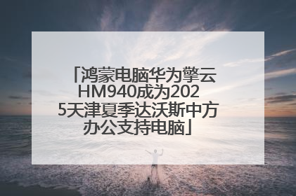 鸿蒙电脑华为擎云 HM940成为2025天津夏季达沃斯中方办公支持电脑