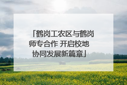 鹤岗工农区与鹤岗师专合作 开启校地协同发展新篇章