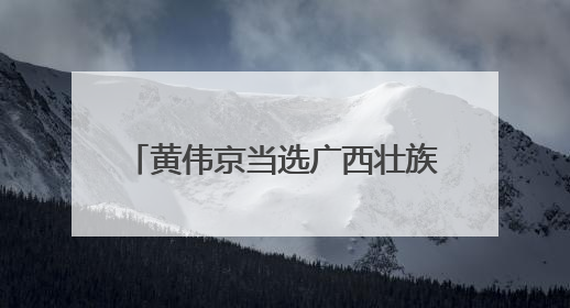 黄伟京当选广西壮族自治区总工会主席