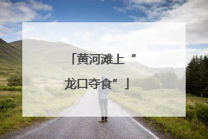 黄河滩上“龙口夺食”