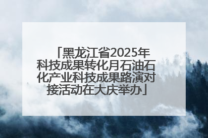 黑龙江省2025年科技成果转化月石油石化产业科技成果路演对接活动在大庆举办