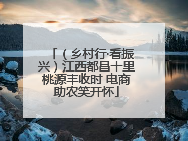（乡村行·看振兴）江西都昌十里桃源丰收时 电商助农笑开怀