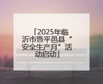 2025年临沂市暨平邑县“安全生产月”活动启动