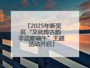 2025年新吴区“文化传古韵 非遗耀端午”主题活动开启