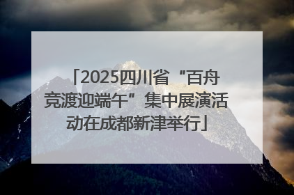 2025四川省“百舟竞渡迎端午”集中展演活动在成都新津举行