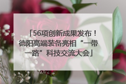 56项创新成果发布！德阳高端装备亮相“一带一路”科技交流大会